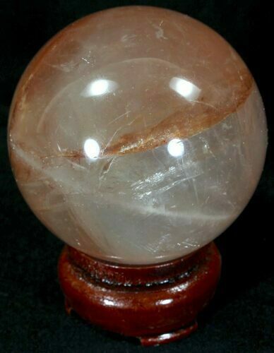 Polished Hematoid (Harlequin) Quartz Sphere #32116